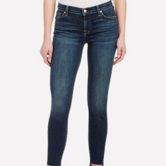 7 For All Mankind Gwenevere Skinny Raw Hem Jeans - Picture 3 of 14